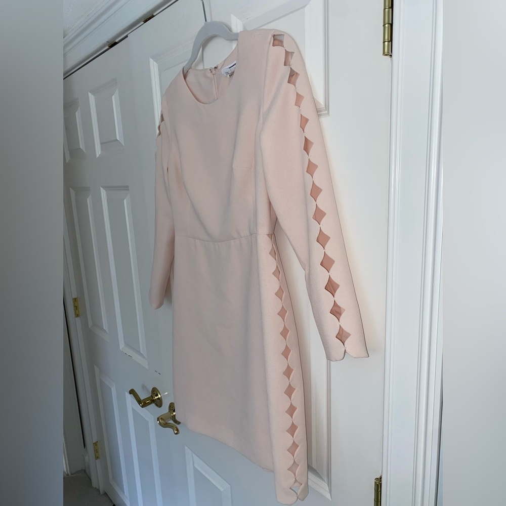 Club Monaco | Edni Scalloped Pink Dress Size: 4 - Picture 7 of 8